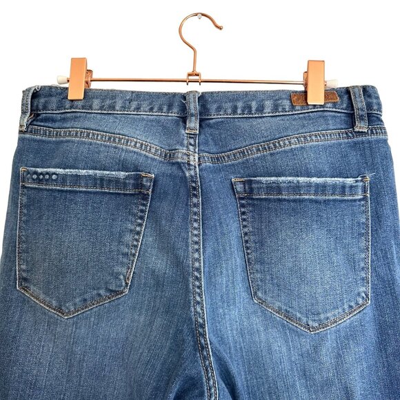 Blank NYC Distressed High Rise Jeans Size 29Ankle Length Cotton Blend Destroyed - Picture 5 of 9